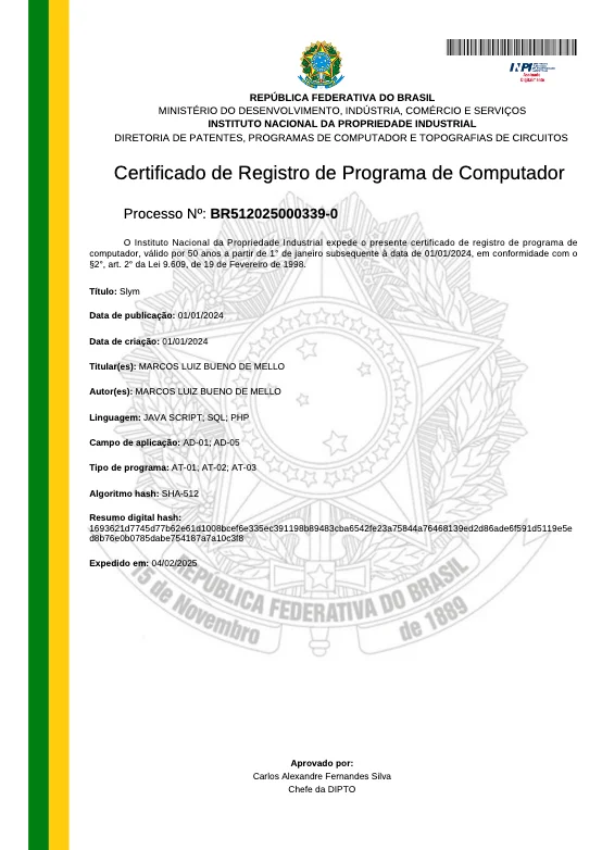 Documento de Registro do Software